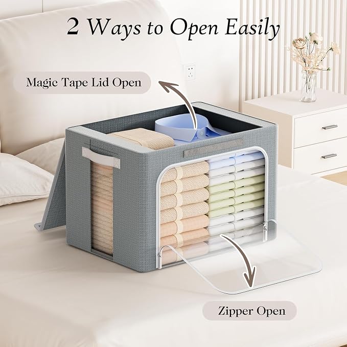 Yecaye Large Clothes Storage Bins - Image 3