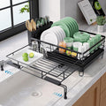 Kitsure Adjustable Dish Drying Rack, 15.6''-25.2''L × 16.9''W, Rust-Resistant by Kitsure