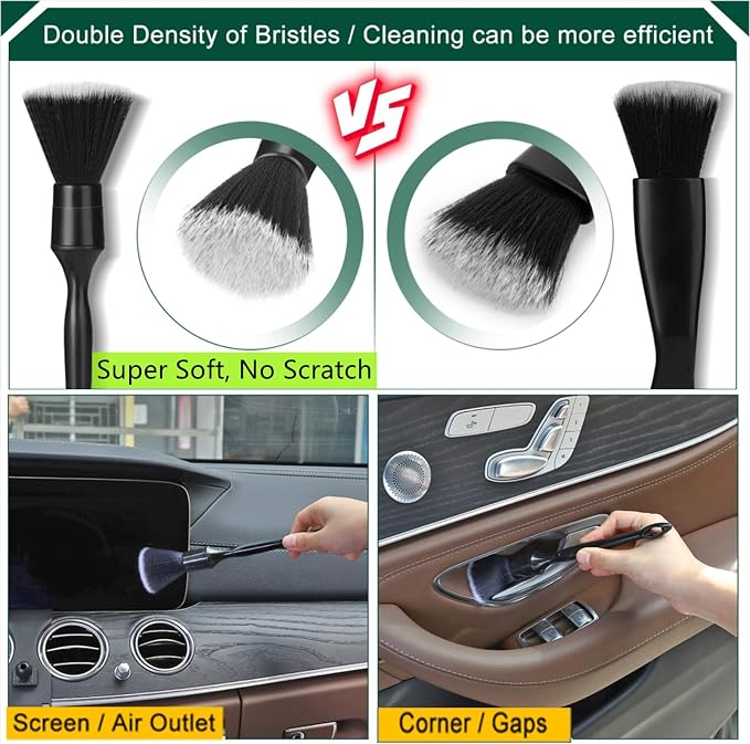 Fitosy Car Interior Duster Detail Brush Cleaning Gel Kit, Dust Remover | Slime - Image 4