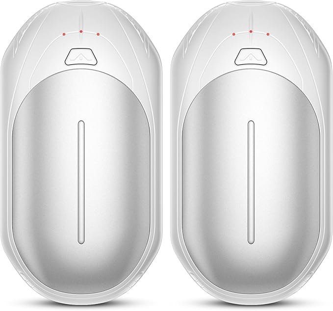 AI Hand Warmers Rechargeable 2 Pack, AI Smart Chips Electric Hand Warmers, 20Hrs Long Safe Heat, Portable Pocket Heater, Gifts for Christmas, Outdoor, Hunting, Golf, Camping Accessories