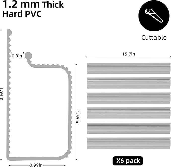 YECAYE Cable Management Under Desk, 94.2 in, Cable Raceway, Cord Organizer - Image 5
