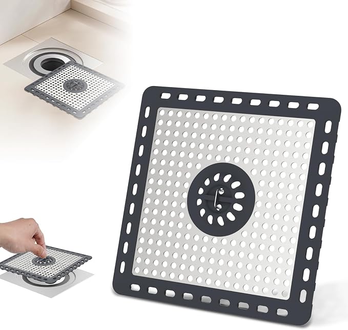 Hibbent Upgraded Shower Drain Hair Catcher, Shower Cover by Hibbent