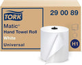 Tork Matic Paper Hand Towel Roll White H1, 100% Recycled Fiber, 6 Rolls x 700 ft by Tork