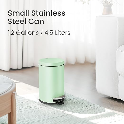 Cesun Small Round Bathroom Trash Can - Image 2