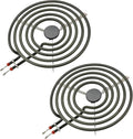 2 Pack MP21YA (8") Electric Range Burner Element Unit Set Replacement Fit for Frigi-daire Whirl-pool Ken-more May-tag Stove Top Burner Replace WPY04100166, 4381750, Y0E00801799, 19950009 By Fetechmate