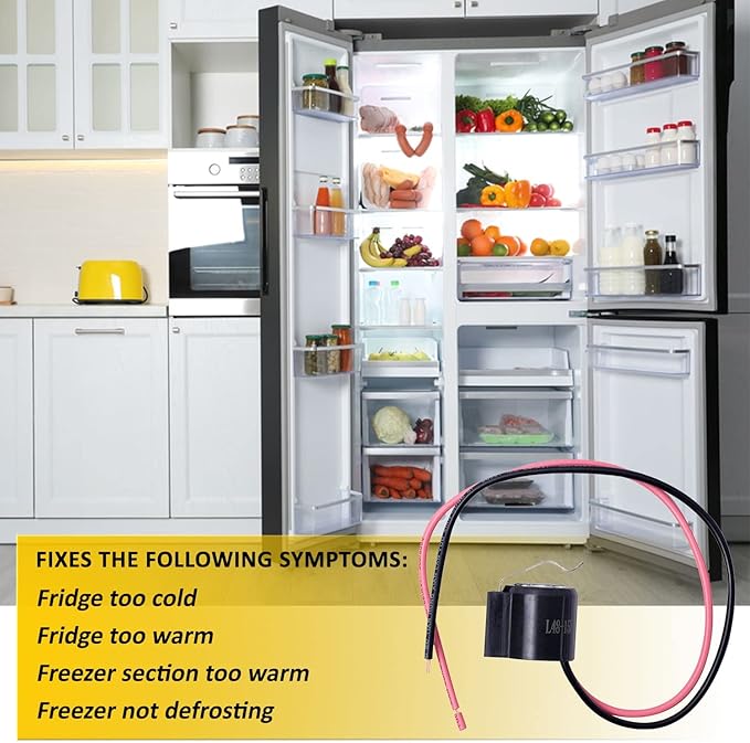 W10225581 Refrigerator Bimetal Defrost Thermostat by Seentech - Exact use for Whirlpool, Sears, Kenmore Refrigerator: Replaces: WPW10225581, AP6017375, PS11750673, PS237680,2321799 (Pack of 2)