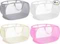 4 Pack Collapsible Laundry Baskets, Foldable Laundry Basket by Bemkoo