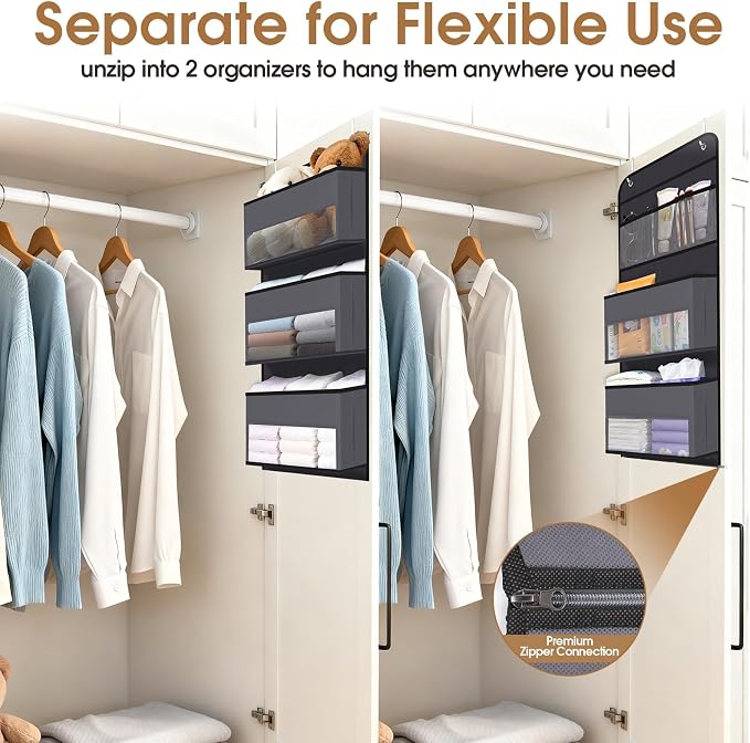 Over The Door Organizer Storage behind Door Hanging Organizer - Image 5