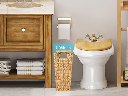 Coeusy 6 Gallon Wicker Trash Can - Image 3