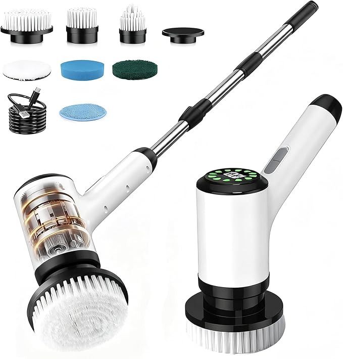 Cordless Electric Spin Scrubber by Lichffy