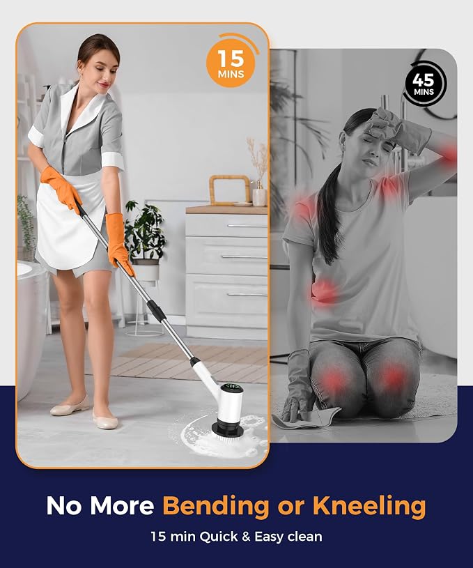 Cordless Electric Spin Scrubber - Image 7
