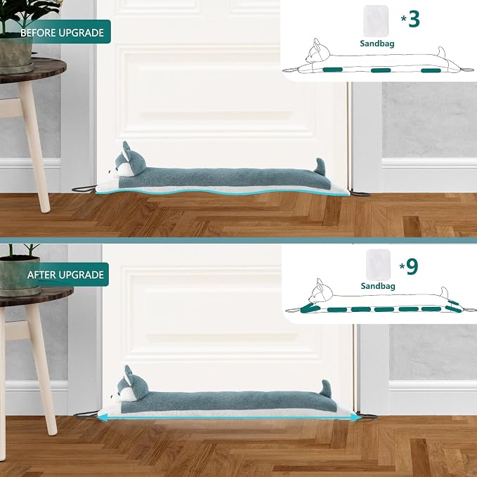 Under Door Draft Stopper Decorative Wind Stopper 48 inch - Image 4