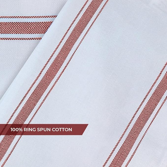 Dish Towels 30 Pack Multi Stripe 100% Cotton Kitchen Towel 15x25 Inch Tea Towels - Image 5