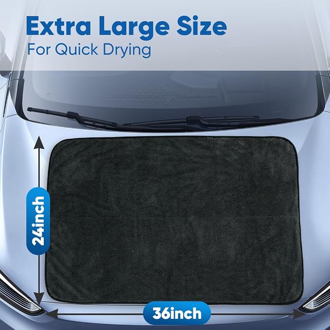 HOMEXCEL Car Drying Towel, SUV | Professional Microfiber Drying Towels - Image 2
