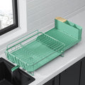 Kitsure Extendable Dish Drying Rack, 19.2"-26.7" L x 12.9" W, Anti-Rust Dish by Kitsure