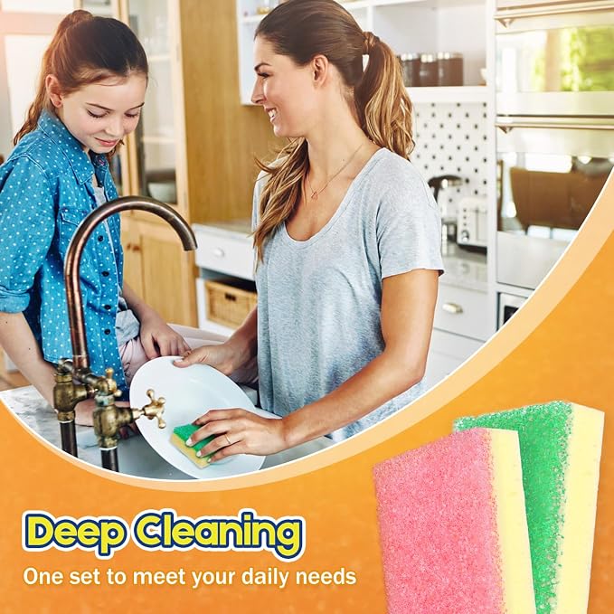 LAUNDRYLUX Scrub Sponge, Dual-Sided Temperature-Responsive Scrubber | - Image 6