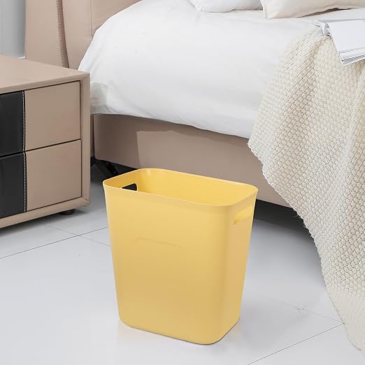 UUJOLY Plastic Small Bathroom Trash Can Wastebasket, 3.5 Gallon, Laundry Room - Image 2