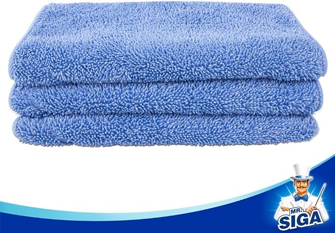 MR.SIGA Professional Microfiber Mop Refills, plush side is great - Image 7