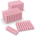 100 Pcs Pink Clothes pins by FEFU