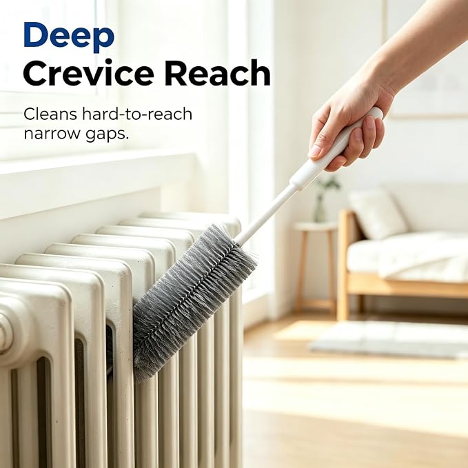 Bendable Microfiber Fan Cleaner Brush, Reusable Cobweb Duster, Washable Dust - Image 5