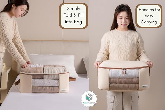 Canvas Storage Bags Designer Organizer - Image 3