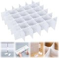 15 Pcs 5.12 Tall Drawer Divider Adjustable Drawer Organizer by Blosssound
