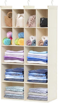 5 Tier Hanging Closet Organizer, 14 Compartments Dual Row Storage, 3 Sturdy by Ofiray-home