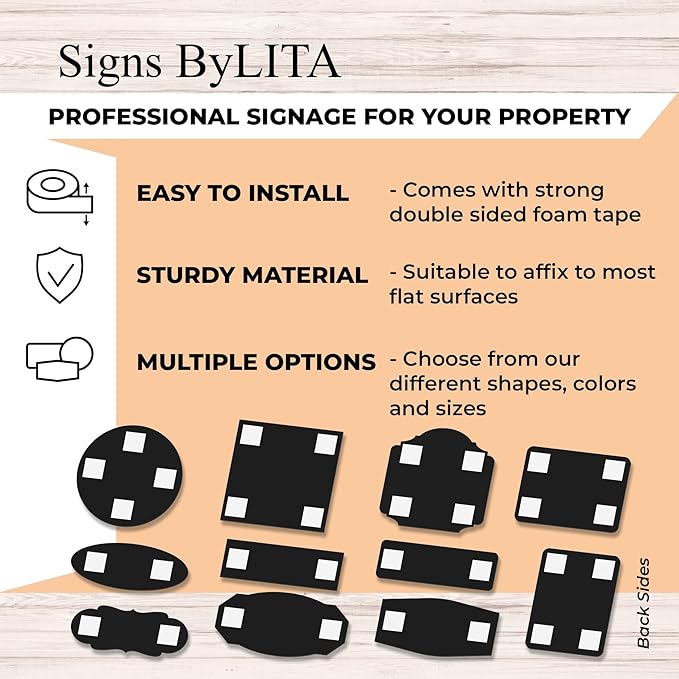Signs ByLITA Standard FACP Inside Sign | Fire Safety Signage (Brushed Gold) - Medium 2 Pack