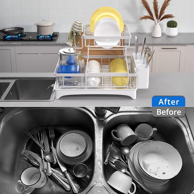 2-Tier Dish Drying Rack - Image 7
