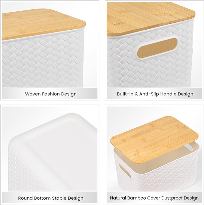 Ohmlove 4 Pack Storage Bins - Image 3