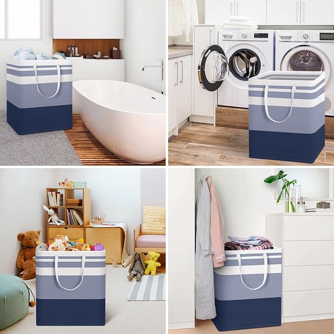HomeHacks 2 Pack Large Laundry Baskets, Laundry Hampers Bags | Waterproof - Image 6