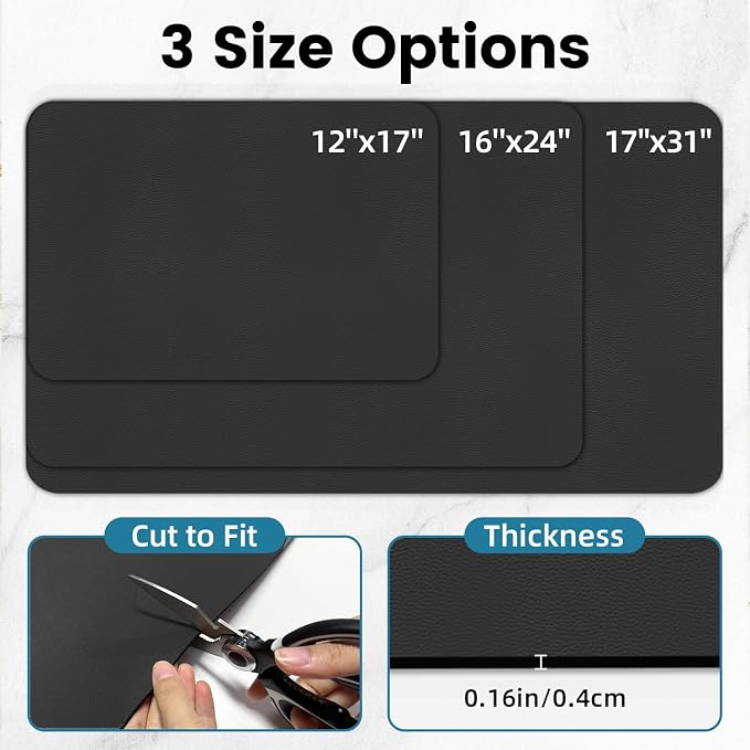 PoYang 17x12 Inch Coffee Mat, Small Dish Drying Mat, Stain-Hiding, Non-Slip & - Image 3
