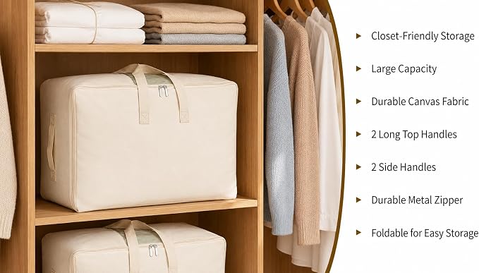 DoYiKe Soft Canvas Clothes Storage Bags - Image 6