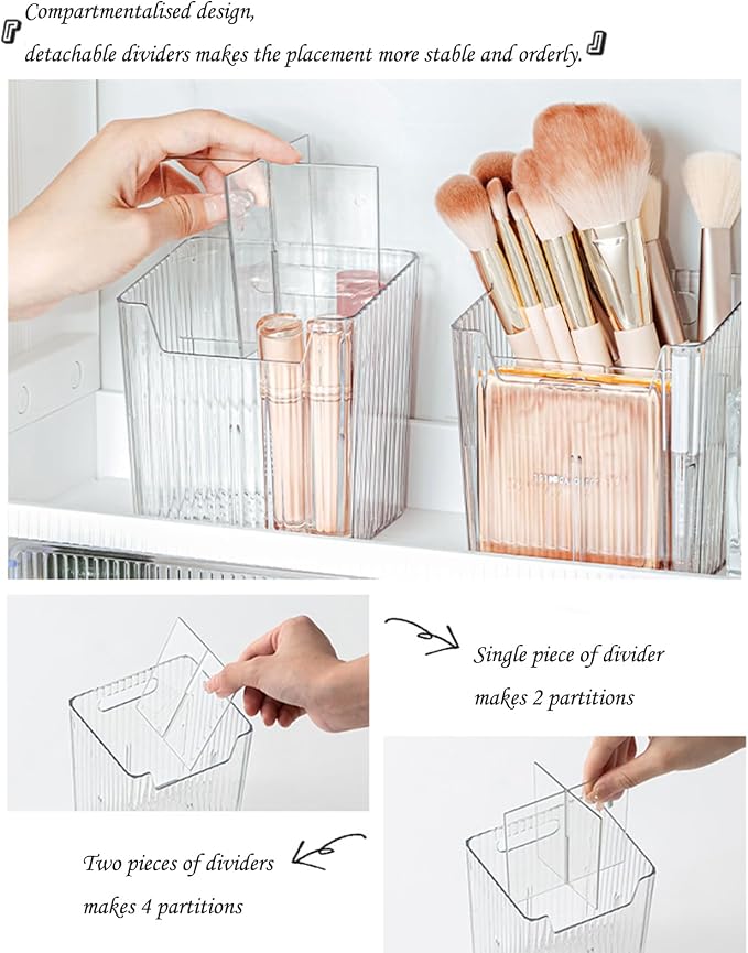 Lae Nuvole 2Pcs Storage Organizer Bins, Wall Mount Toothbrush Holder - Image 2
