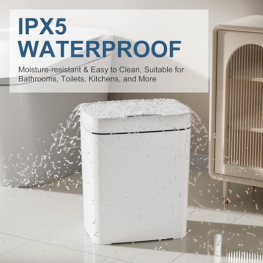 Vanpopubs 2 Pack 2.7 Gal Bathroom Trash Can - Image 5