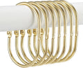 Shower Curtain Rings, Oval Snap Shower Rings by Goowin