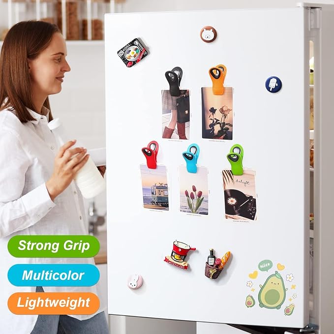 JETMORE 20 Pack Chip Clips, Food Clips, Magnetic Bag Clip - Image 2