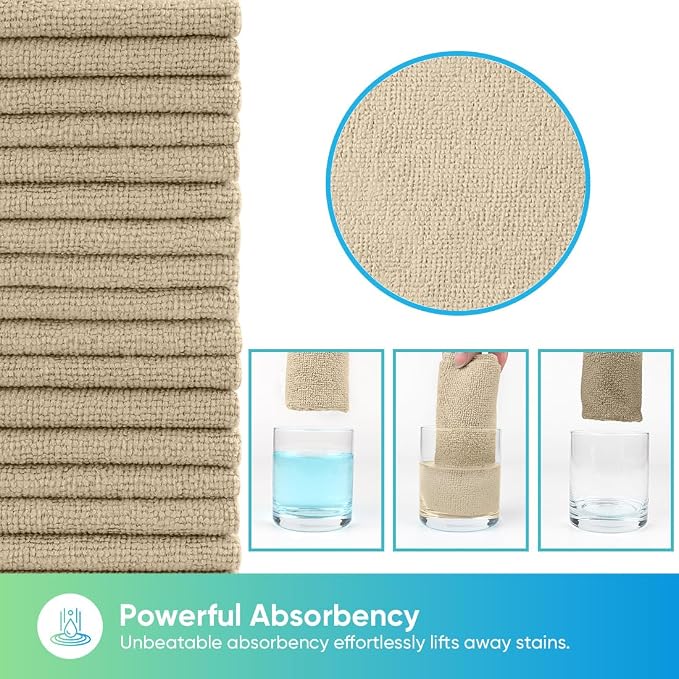HOMEXCEL Microfiber Cleaning Cloth 20 PK, Towels - Image 3