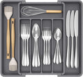 Lifewit Expandable Silverware Drawer Organizer, Kitchen Utensil Tray | BPA-free by Lifewit