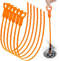 6 Pack 25 Inch Drain Snake Hair Clog Remover Tool, Flexible Sink Drain Cleaner by Unknown
