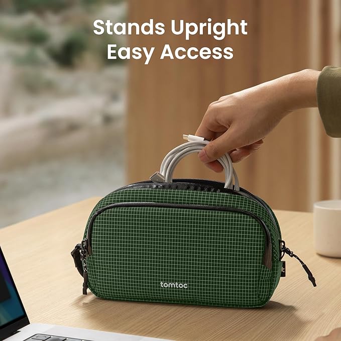tomtoc Electronic Organizer Travel Case Performance, Dual Compartment Bag | - Image 4