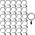 20 Pcs Openable Curtain Rings by Azmoncy