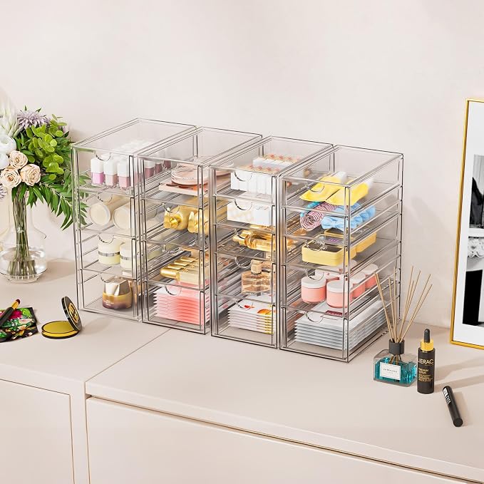 YFXCVSL 6-Pack Acrylic 31-Drawer Storage & Makeup Organizer - Image 2