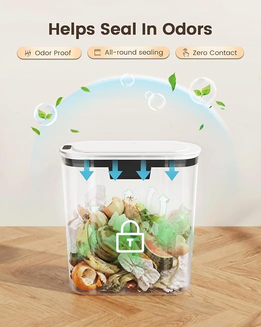 TIPGO 5 Gallon Automatic Bathroom Trash Can - Image 5