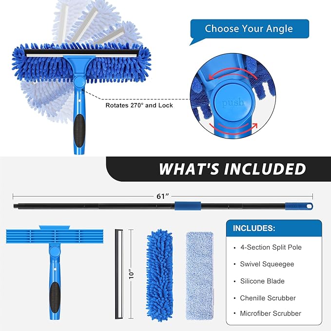 VITEVER Professional 69'' Window Squeegee Cleaner Tool - Image 2