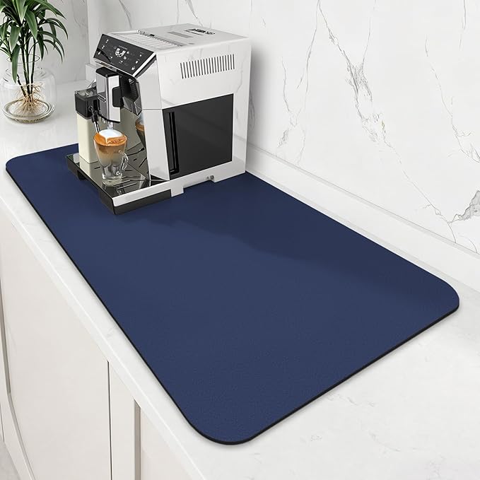 Coffee Mat Super Absorbent Dish Drying Mat Coffee Bar Mat 18"x 32" by WiseLife