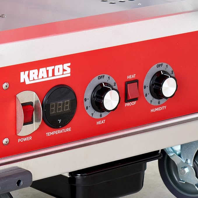 Kratos Full Size Commercial Insulated Holding and Proofing Cabinet with Solid Dutch Doors, Holds 36 Full Size Sheet Pans, 120V, 1440W (28W-603)