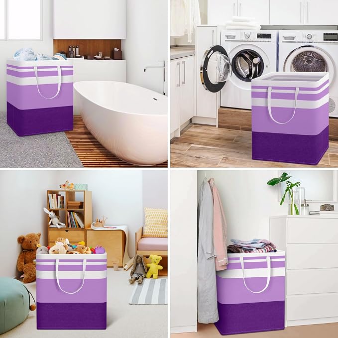 HomeHacks 2 Pack Laundry Baskets, Laundry Hampers Bags | Waterproof, - Image 6