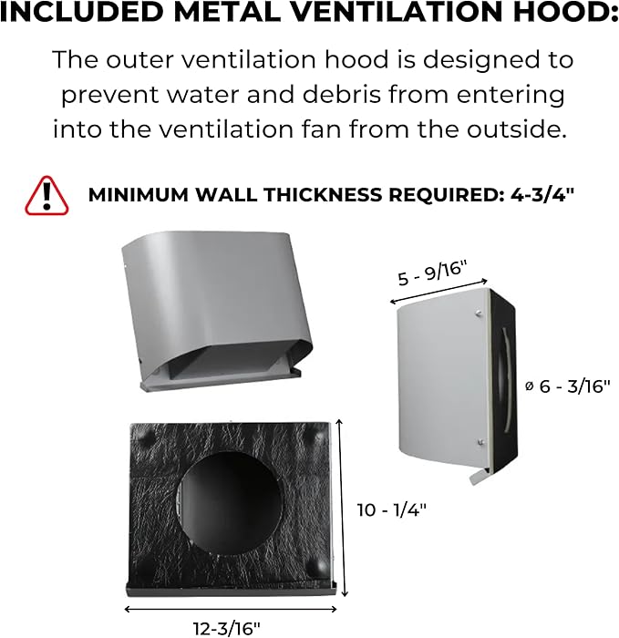 VENTS-US TwinFresh Comfo RB1-50-2 - Ductless ERV Through-the-Wall Single Room Ventilation Fan, 30 CFM, Energy Recovery Ventilator with Remote Control and Humidity Sensor