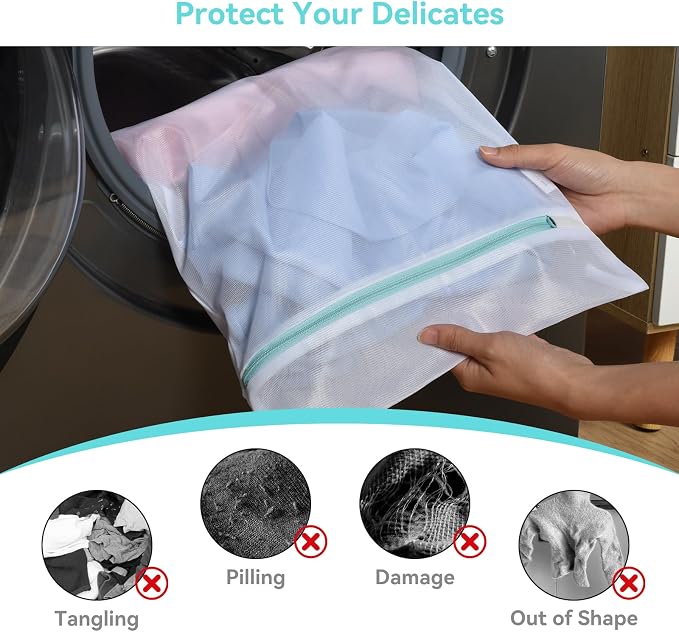 OTraki Mesh Laundry Bag for Delicates 12x16 inch Small Laundry Wash Bags for - Image 8